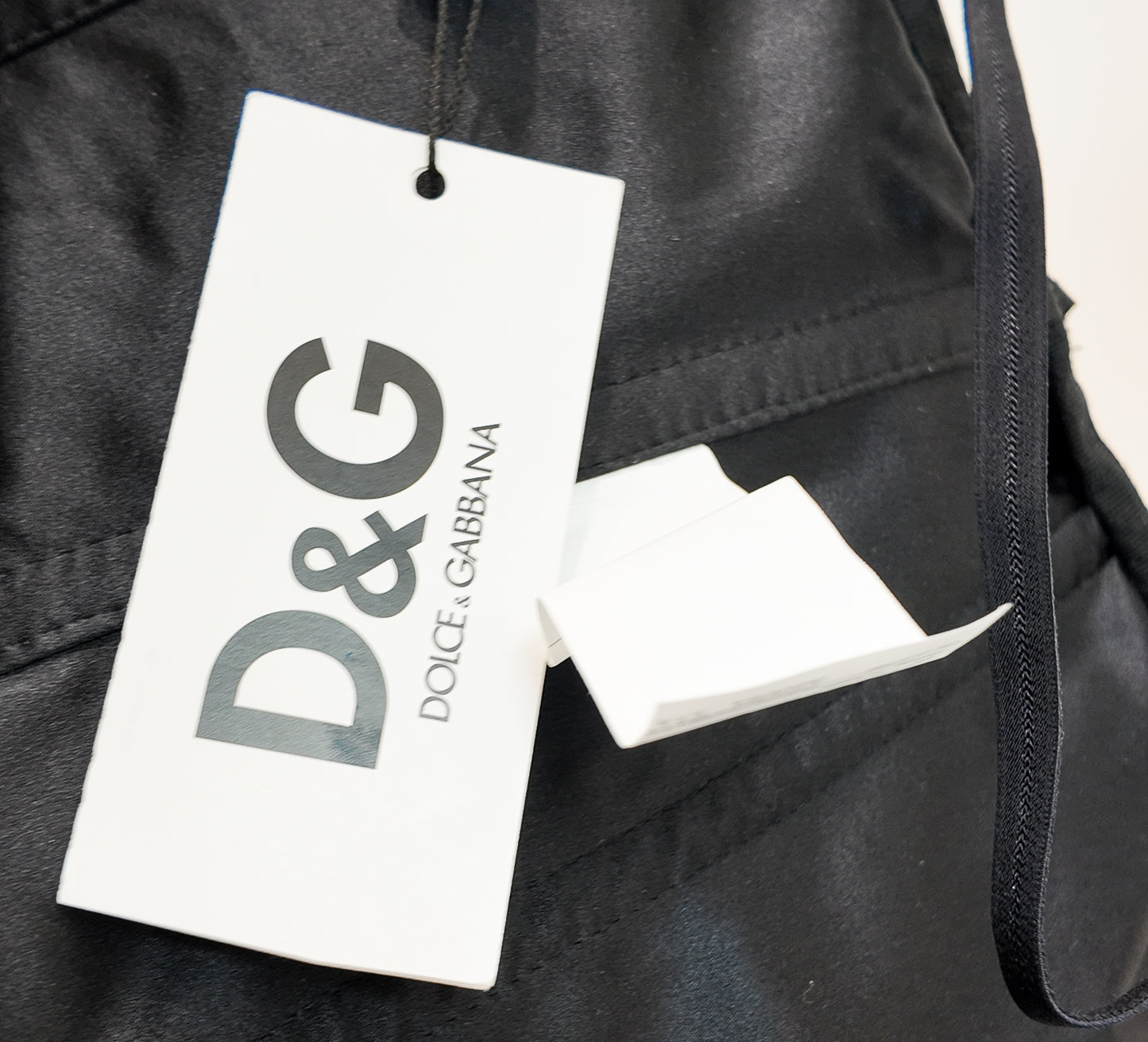 D&G 2007 Black Vinyl Patent Leather Bustier with Satin Ribbon