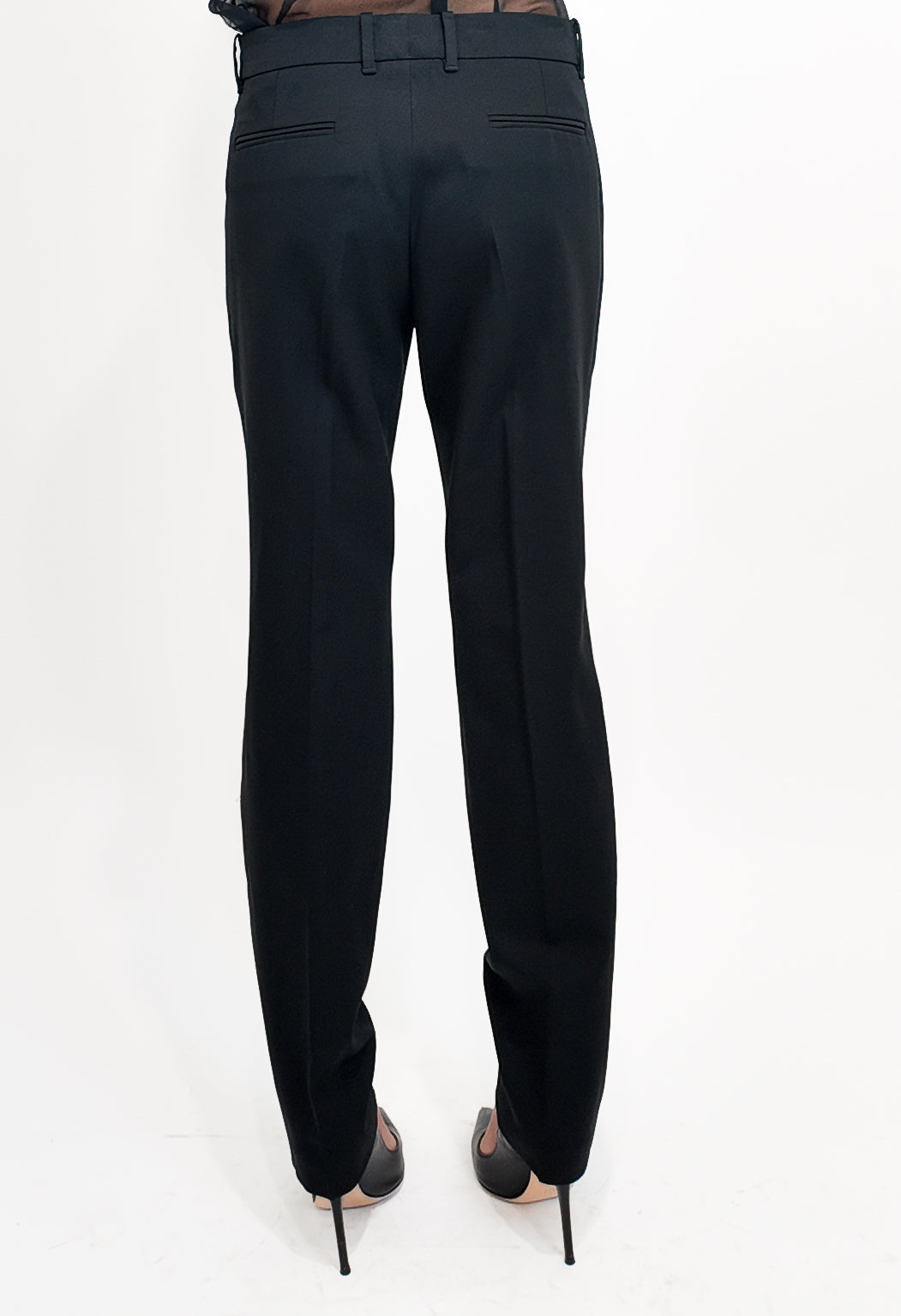 Black pants on a white background