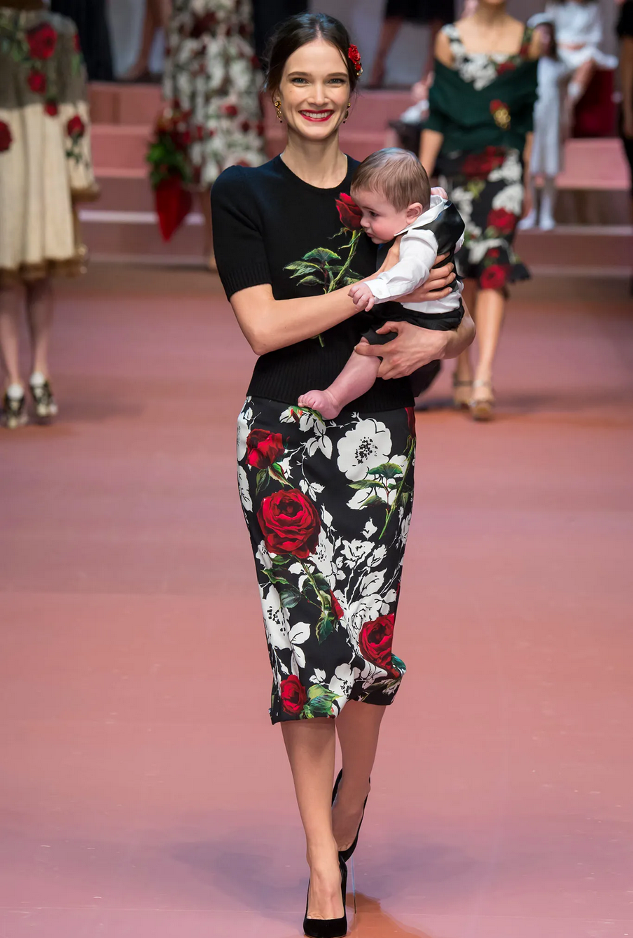 Dolce & Gabbana Fall 2015 L/S Floral Dress