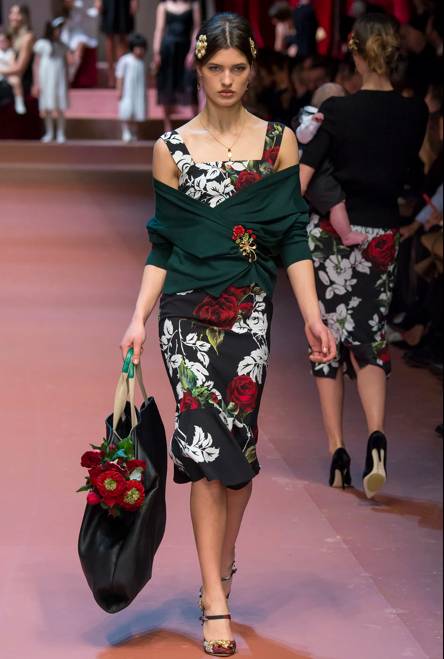 Dolce & Gabbana Fall 2015 L/S Floral Dress