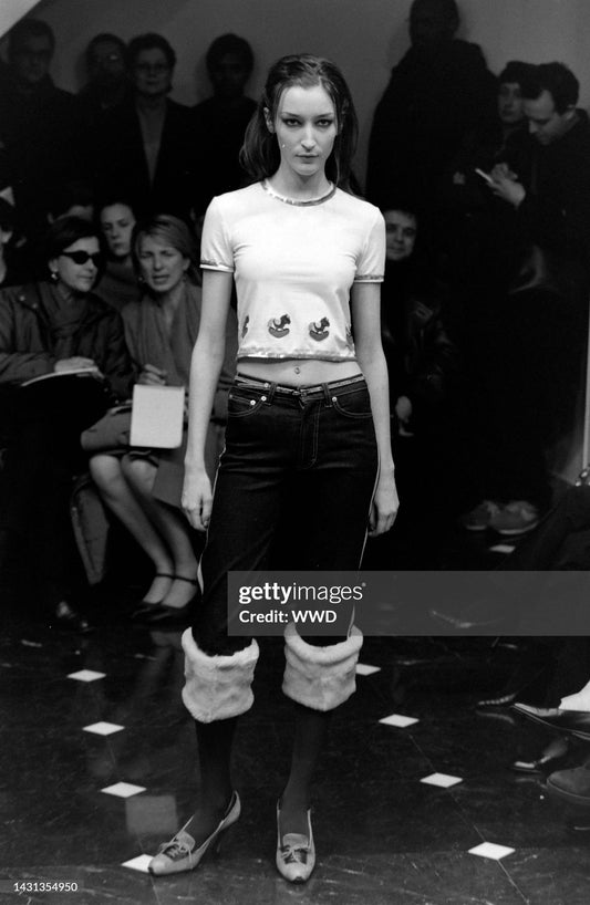 Dolce & Gabbana F/W 1999 Fur Cuff Pants - The Kit Vintage