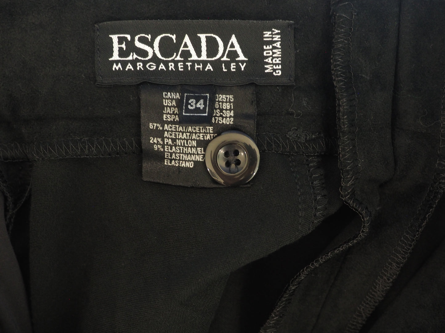 Escada Pants With Gold Zippers