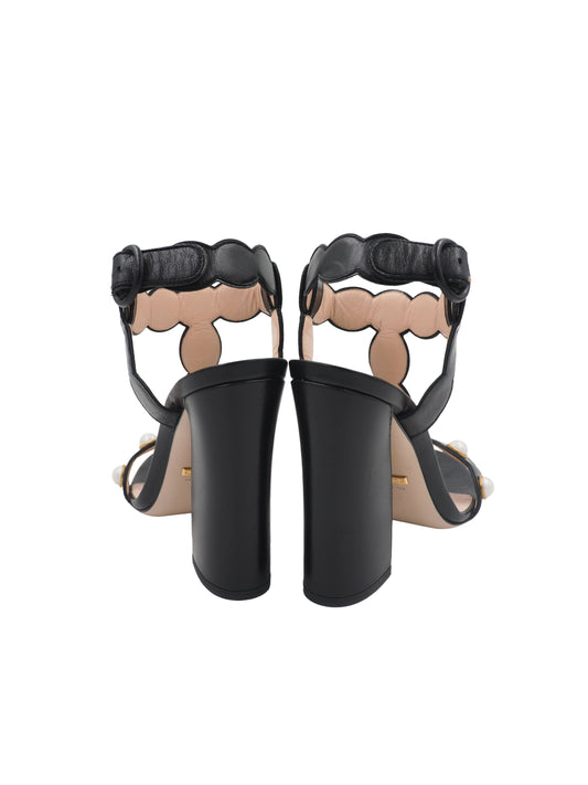Gucci Black Leather Heels
