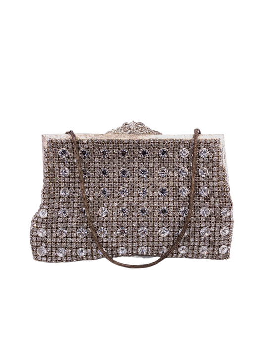 1950's Large Rhinestone Purse with Change Holder - The Kit Vintage