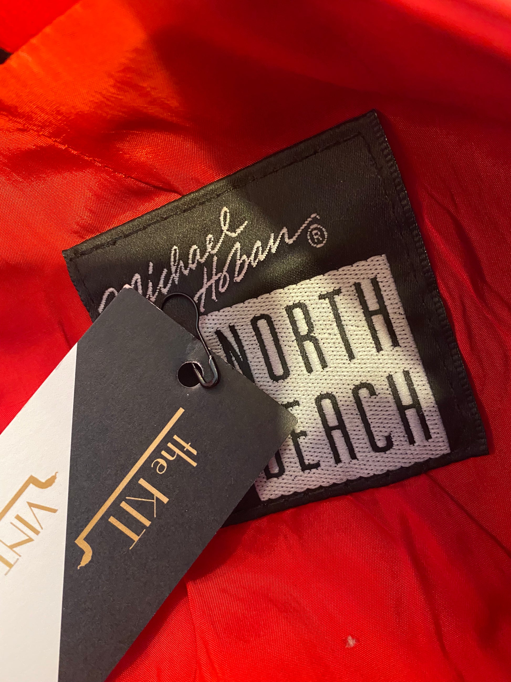 North Beach Fall 1993 Red Leather Lace Up Corset Dress - The Kit Vintage