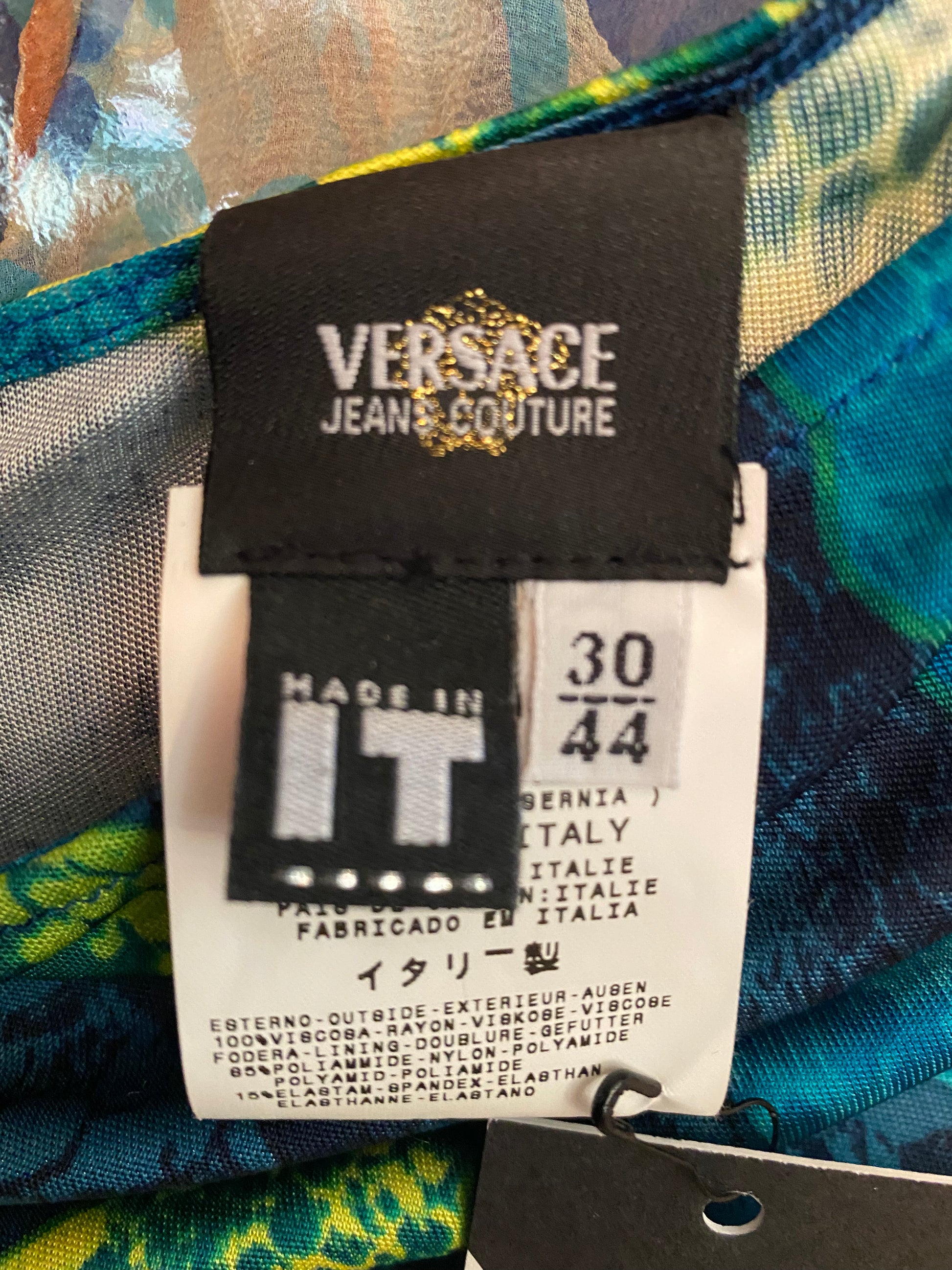 Versace Jeans Snakeskin Jersey Dress - The Kit Vintage