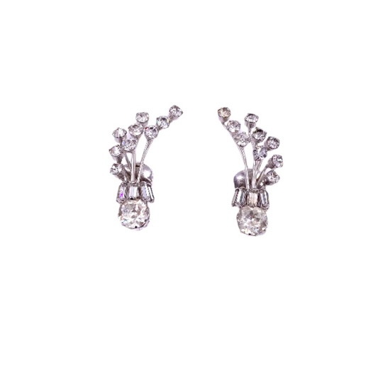 Weiss Moveable Rhinestone Clip On Climbers - The Kit Vintage