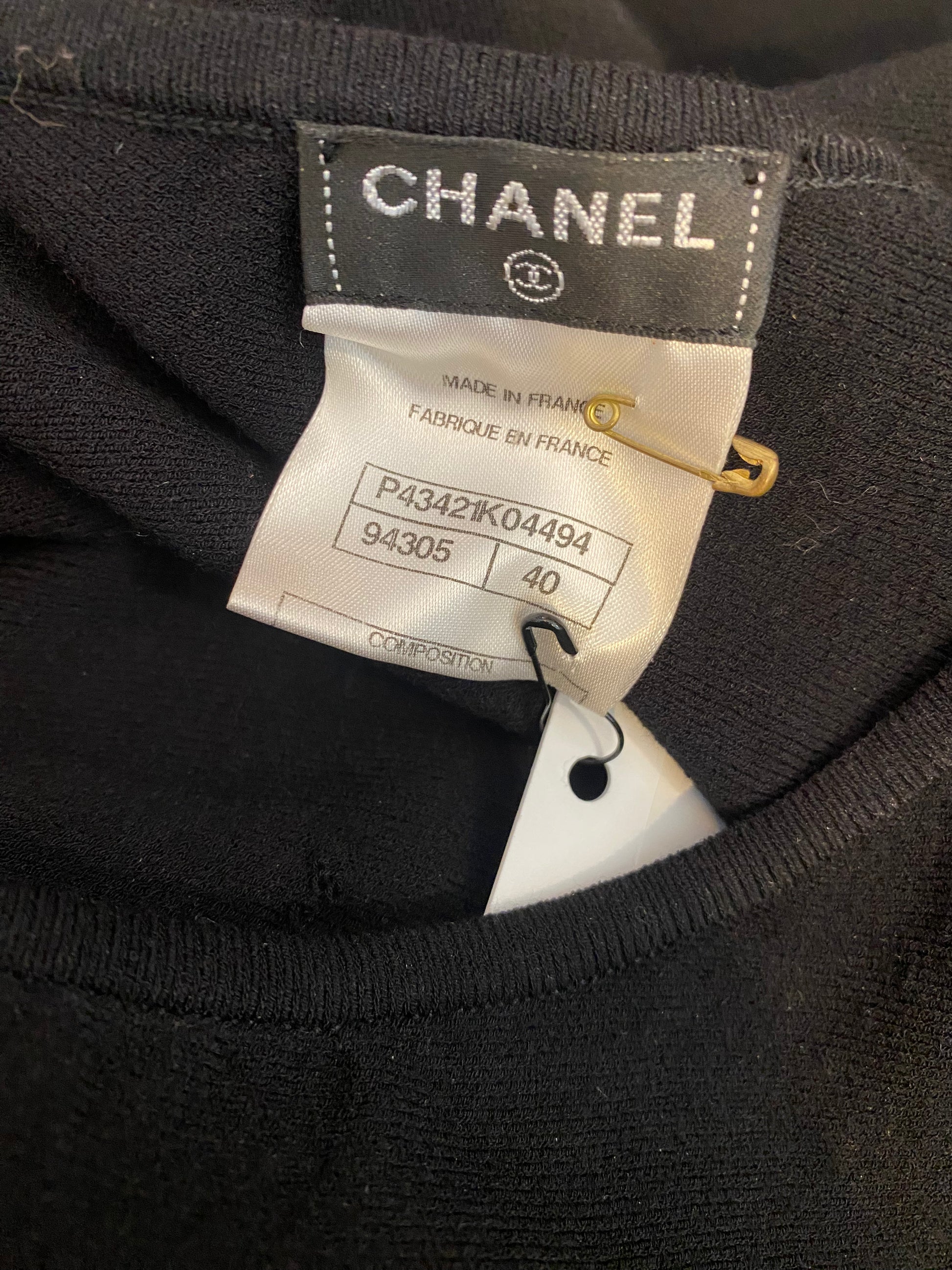 Chanel by Karl Lagerfeld Spring 2012 Black Knit One Shoulder Gown with Knit Cutout Detail - The Kit Vintage
