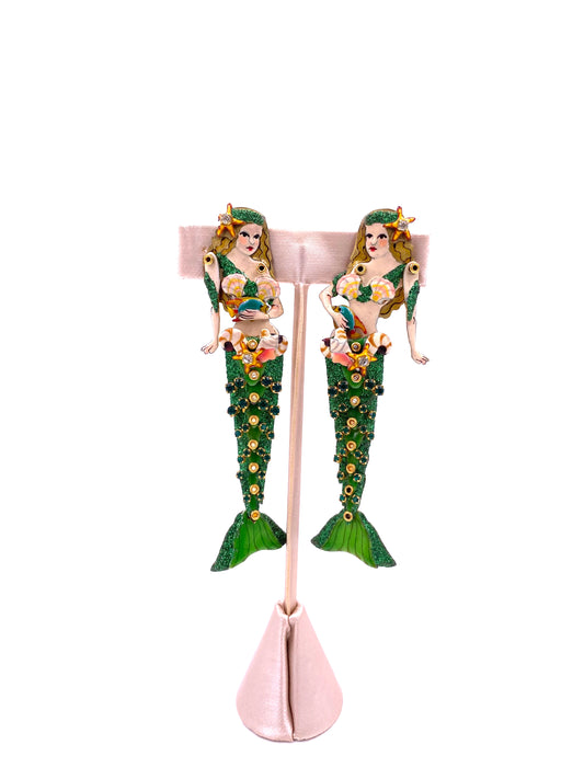 Lunch at The Ritz Mermaid Earrings - The Kit Vintage
