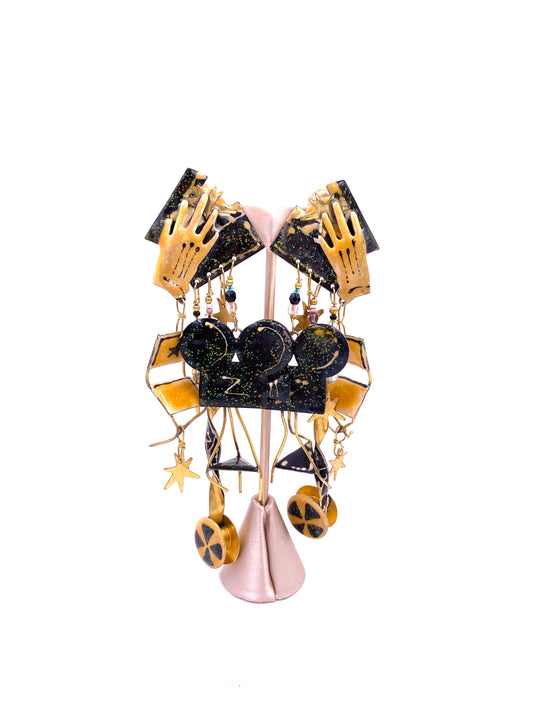 Lunch at The Ritz Movie Making Earrings - The Kit Vintage