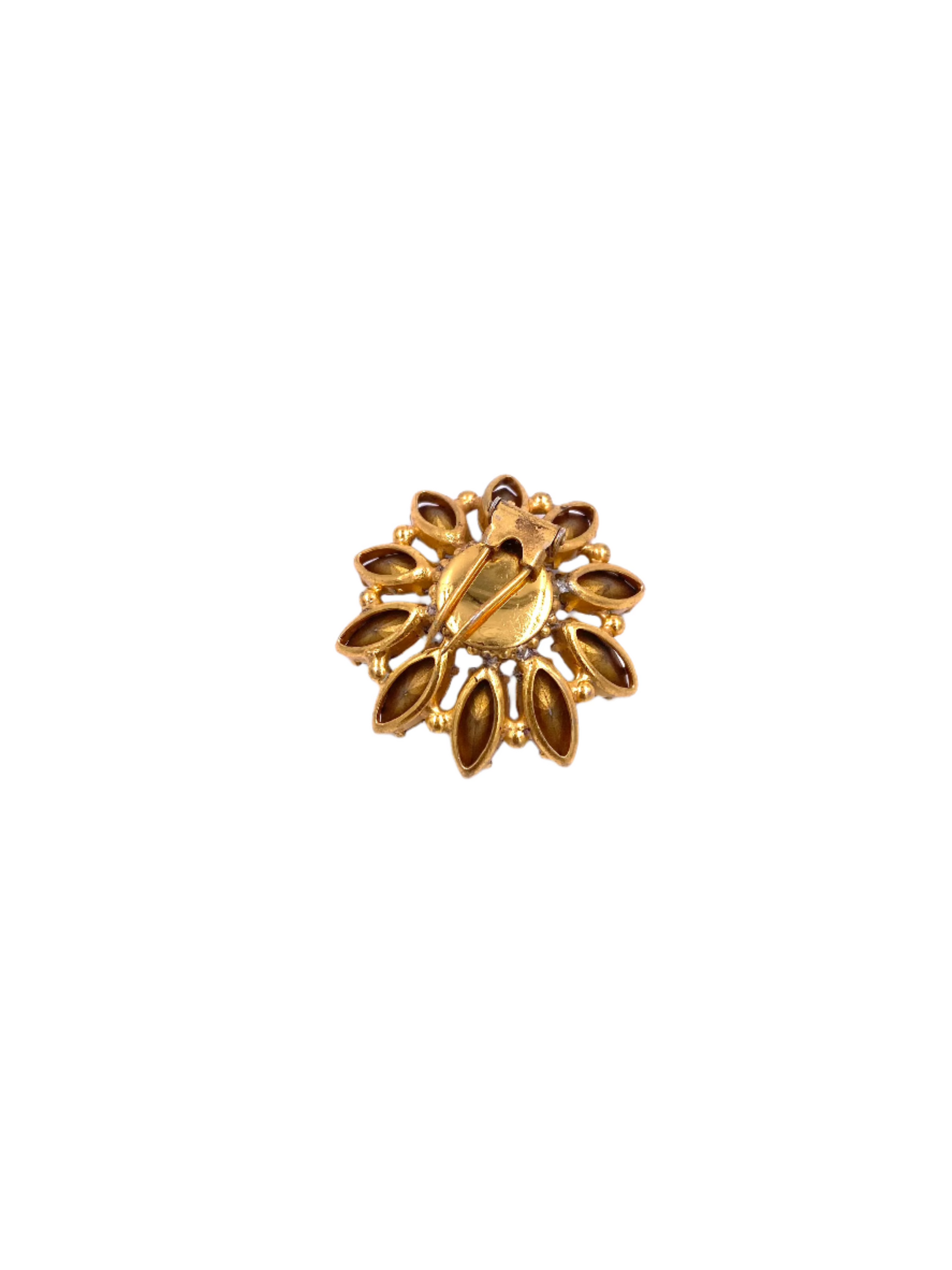 Small Rhinestone Flower Clip/Brooch - The Kit Vintage