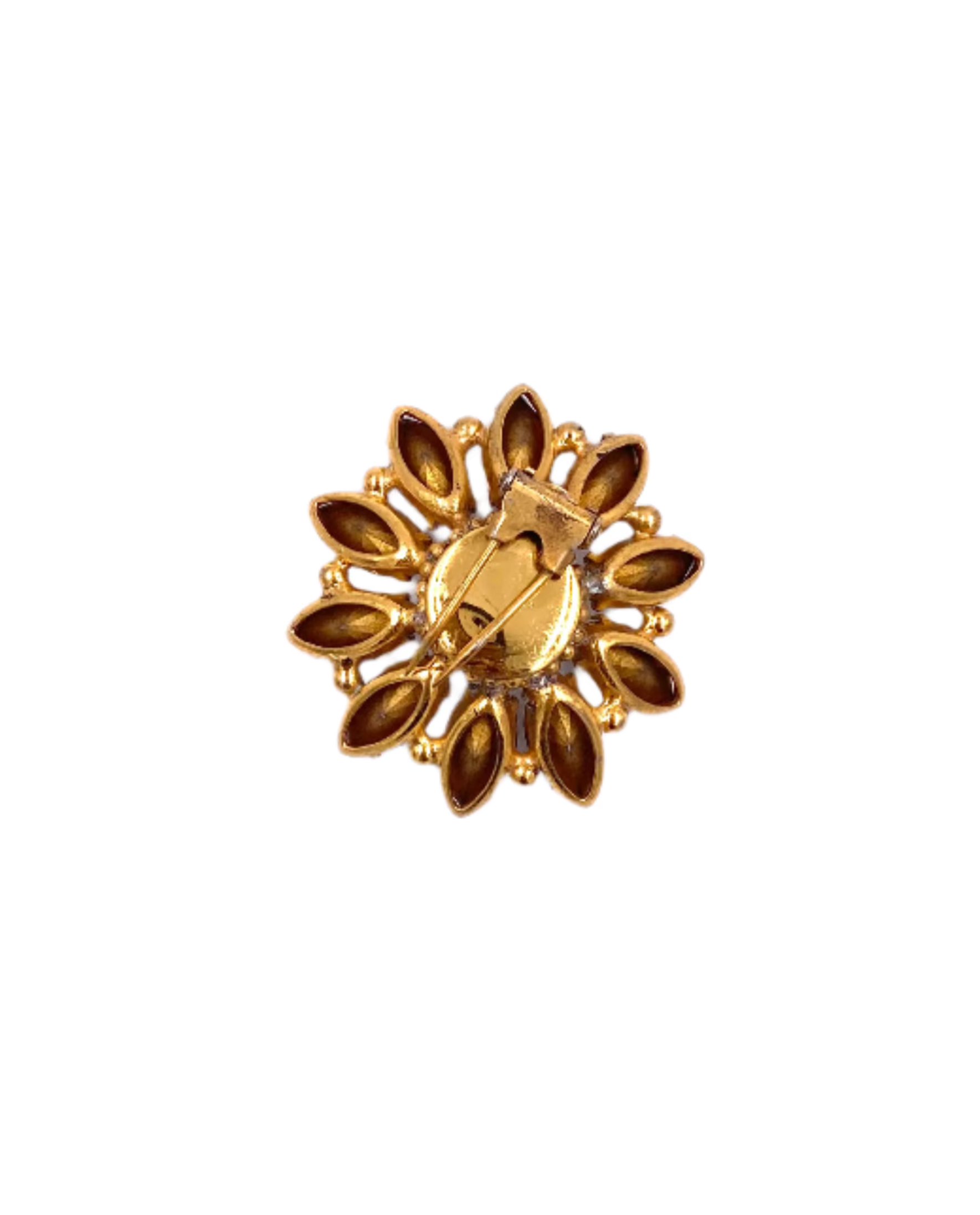 Small Rhinestone Flower Clip/Brooch - The Kit Vintage