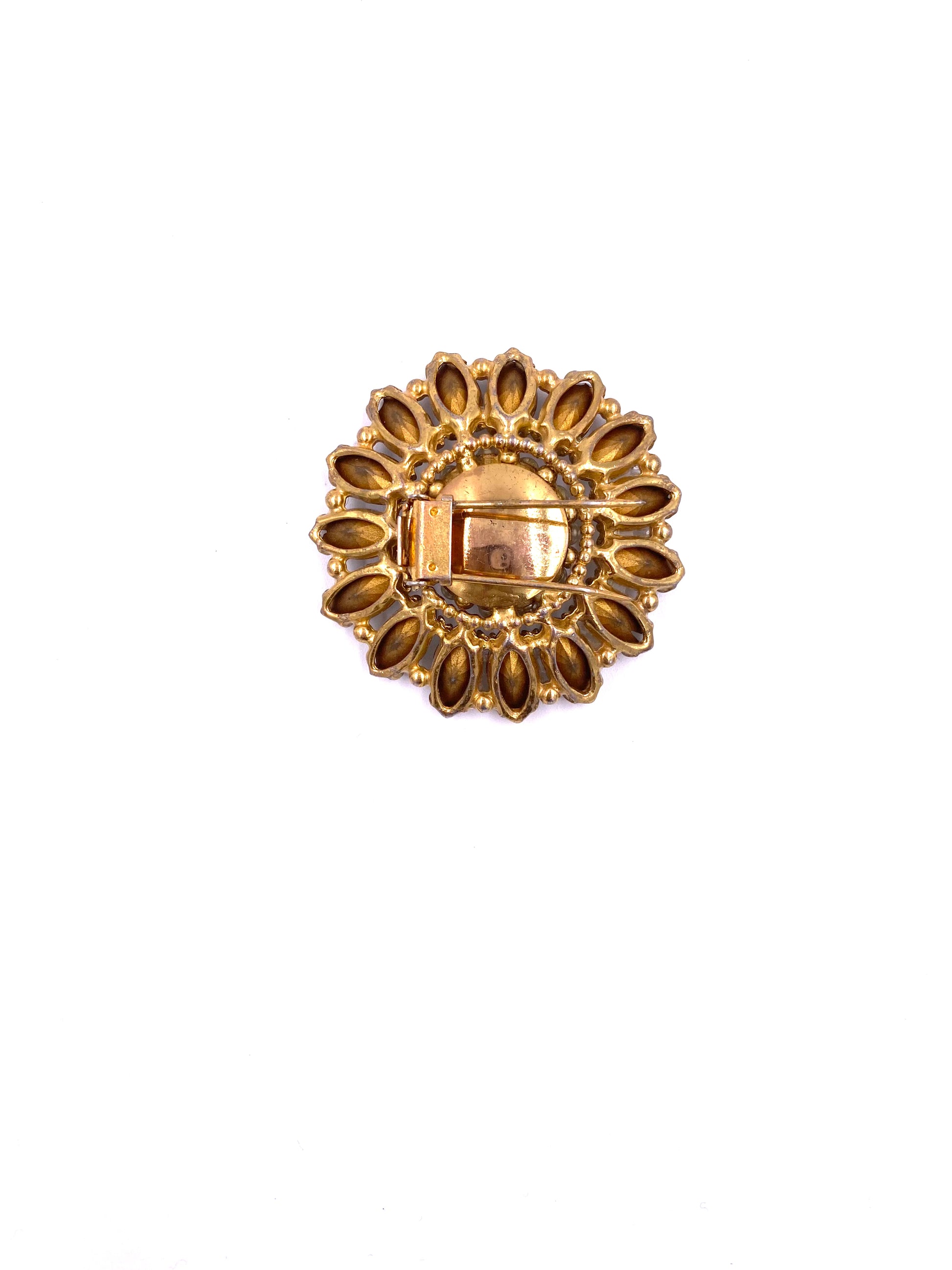Large Rhinesstone Flower Clip/Brooch - The Kit Vintage