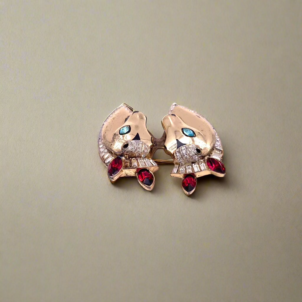1940s Sterling Coro Duette Horse Head Brooch - The Kit Vintage