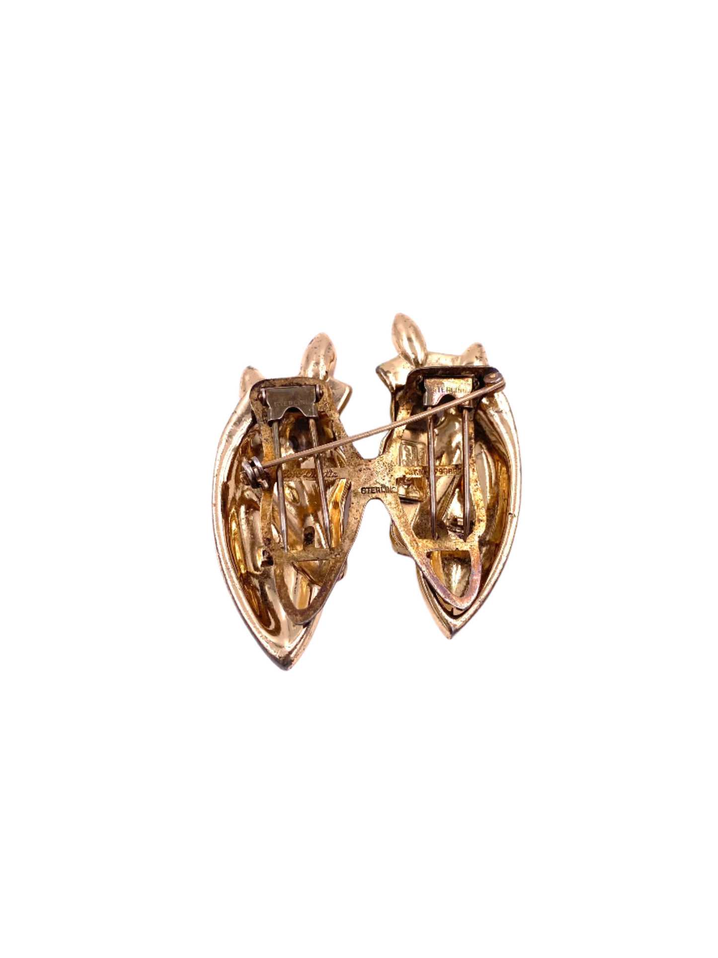 1940s Sterling Coro Duette Horse Head Brooch