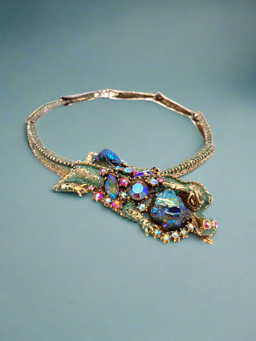 Vintage HAR Dragon Necklace 1959 Collection - The Kit Vintage