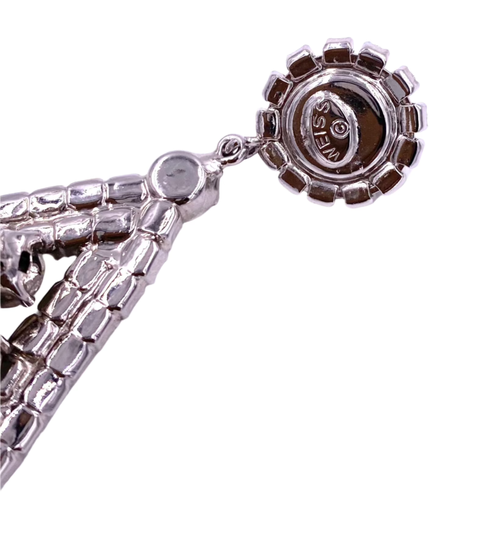 Weiss Tear Drop Rhinestone Brooch - The Kit Vintage