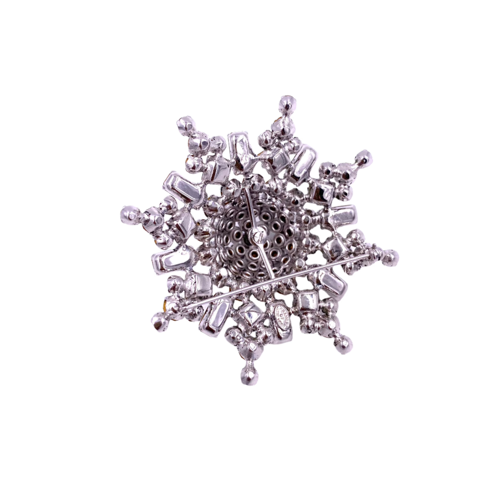 Kramer Rhinestone Wheel Brooch - The Kit Vintage