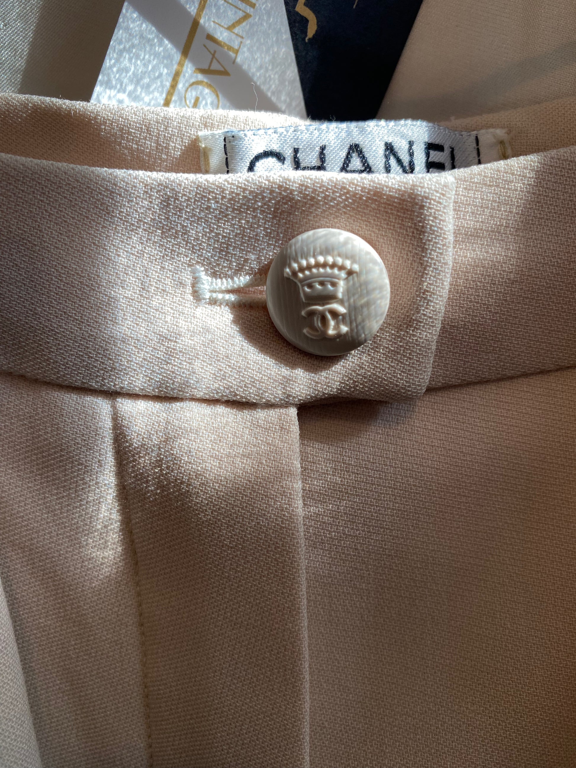 Vintage Chanel 1997 Cruise Cream Pants Suit - The Kit Vintage