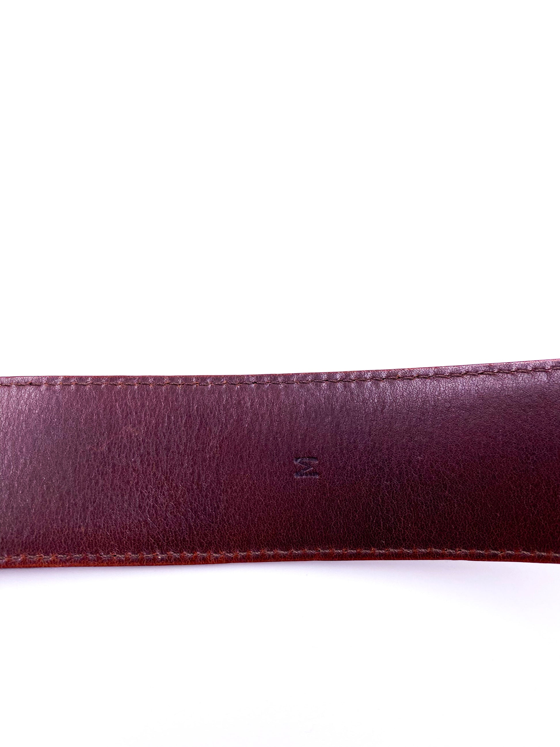 Ralph Lauren Horse Bit Buckle Leather Belt - The Kit Vintage