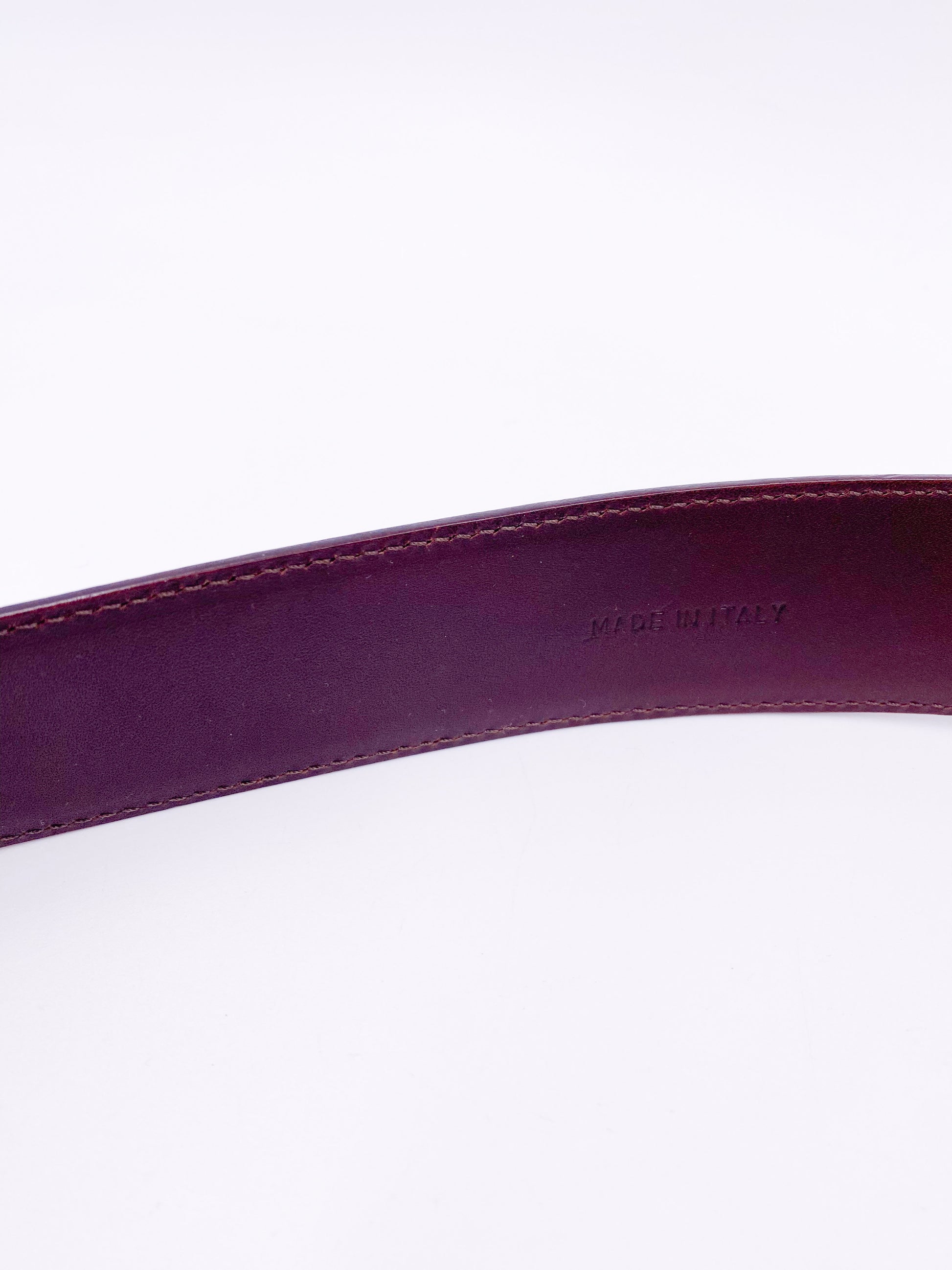 Ralph Lauren Horse Bit Buckle Leather Belt - The Kit Vintage