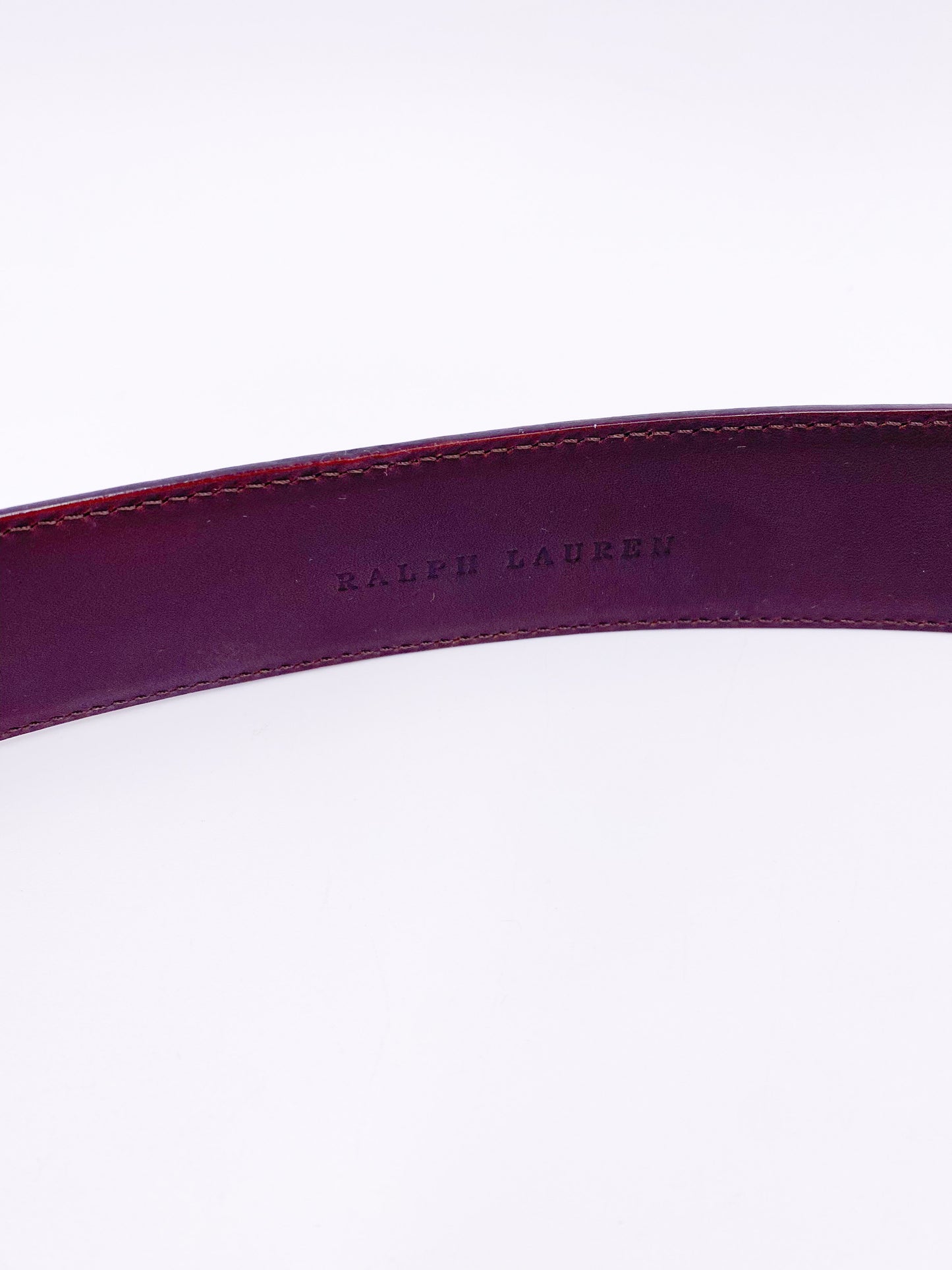 Ralph Lauren Horse Bit Buckle Leather Belt