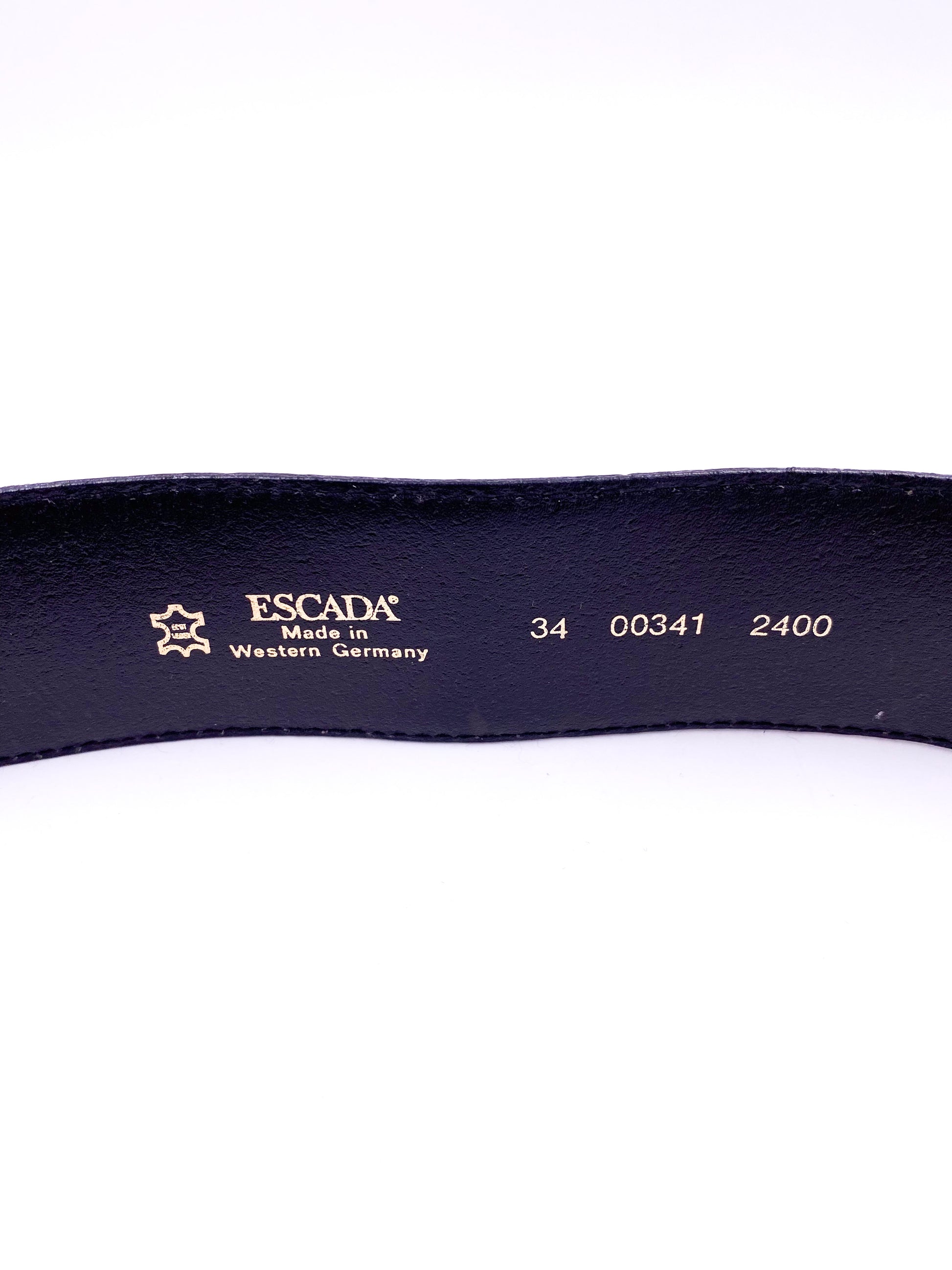 Escada Multicolor Gold Buckle Belt - The Kit Vintage
