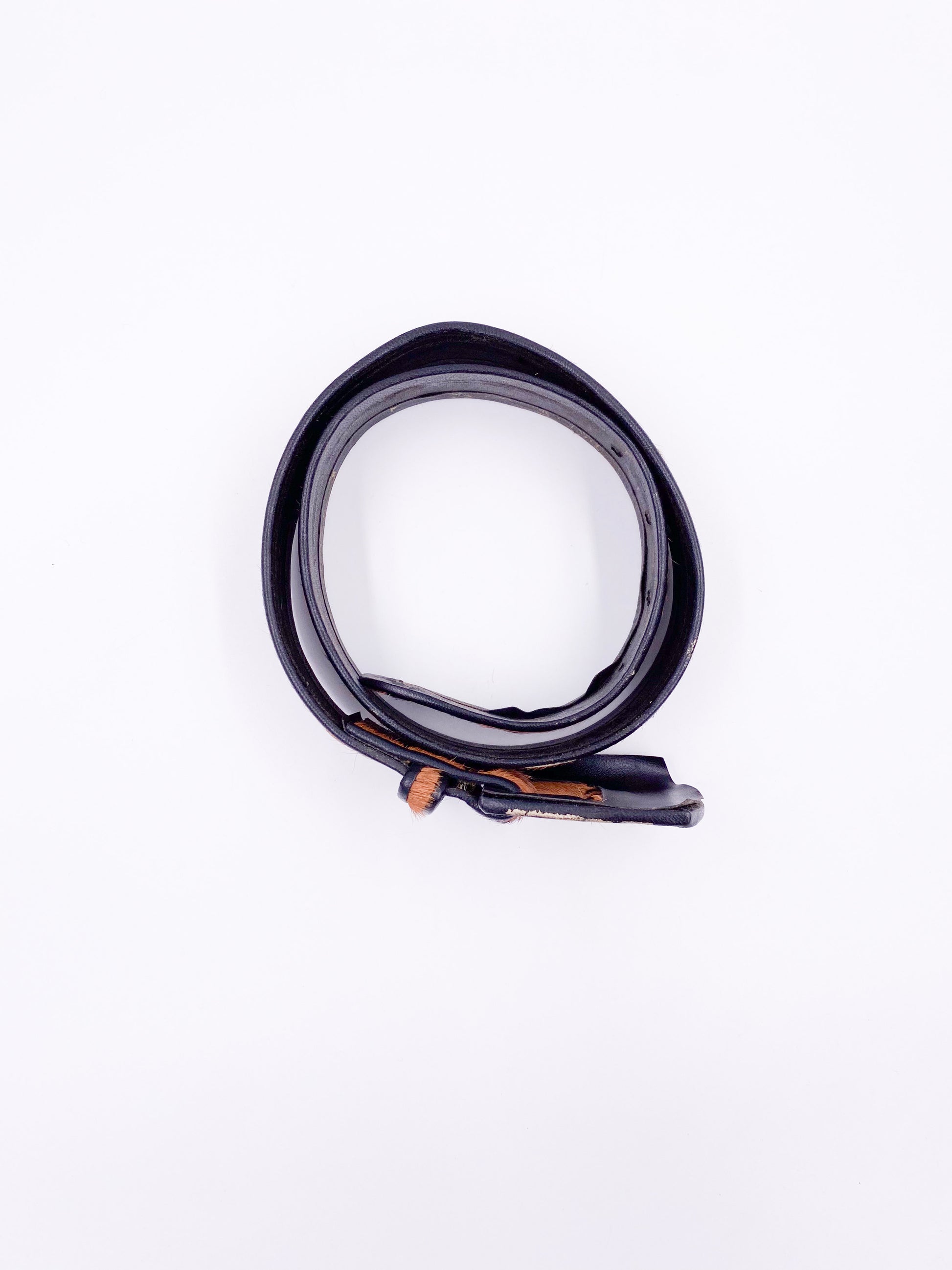 Cheetah pony Hair Belt - The Kit Vintage