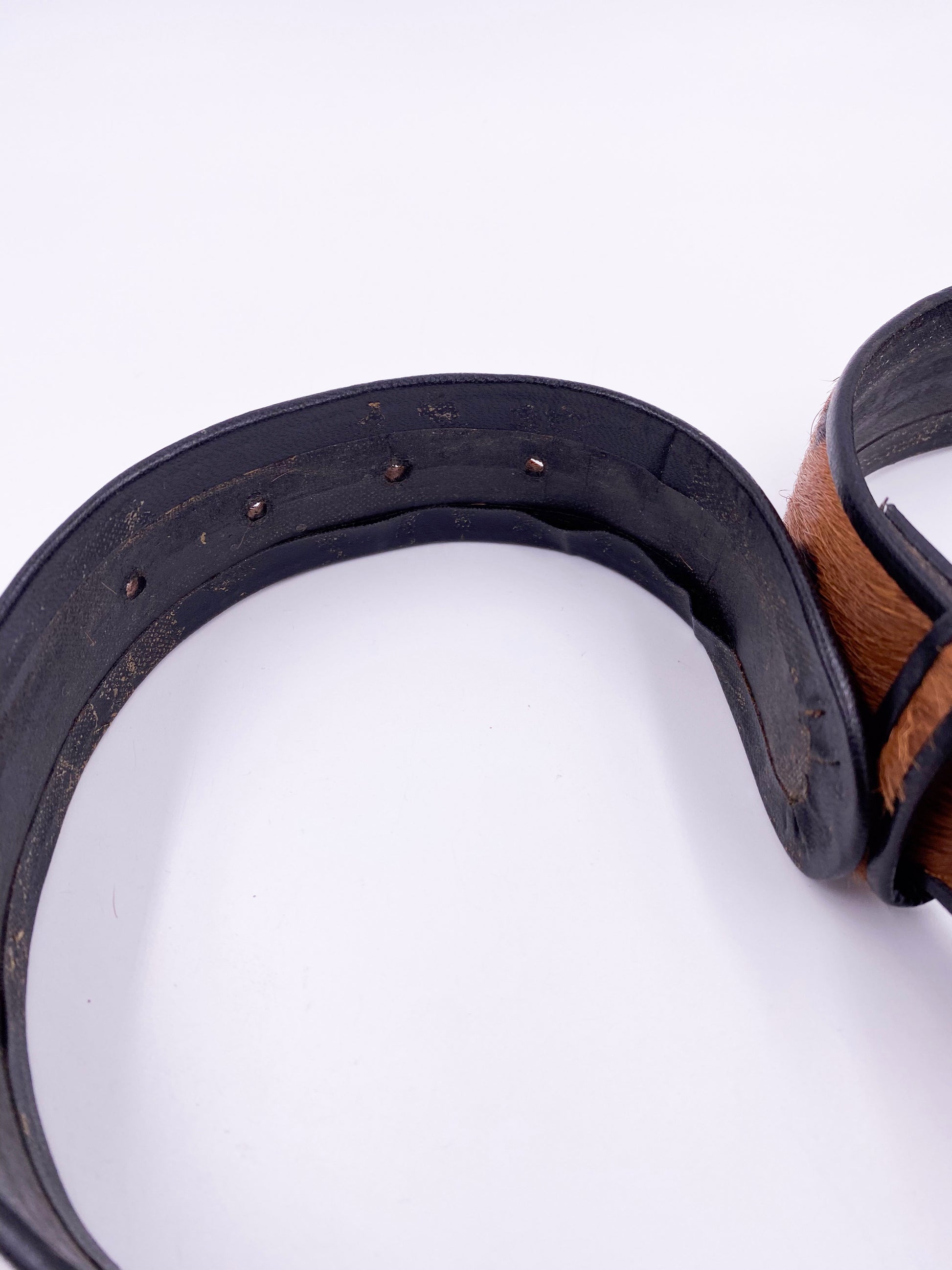 Cheetah pony Hair Belt - The Kit Vintage