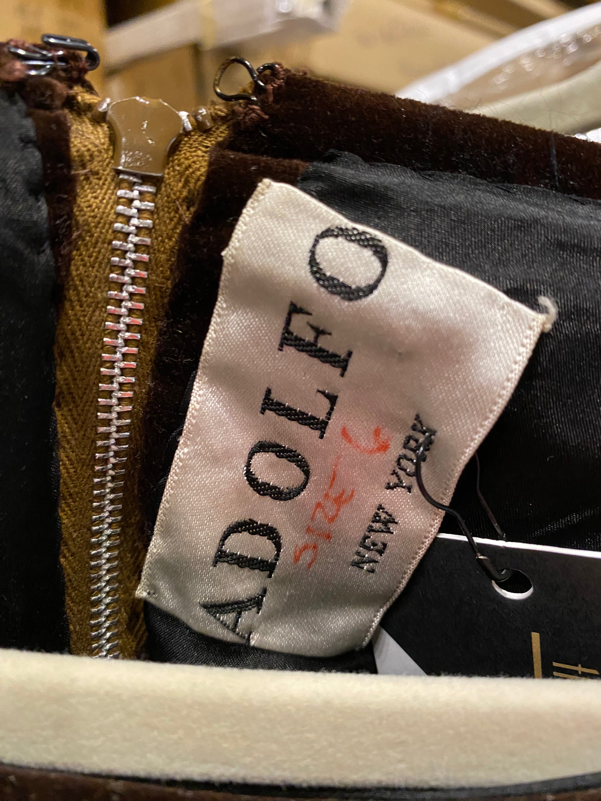 Adolfo 1969 Choc Brn Velvet Embroidered Skirt Set - The Kit Vintage