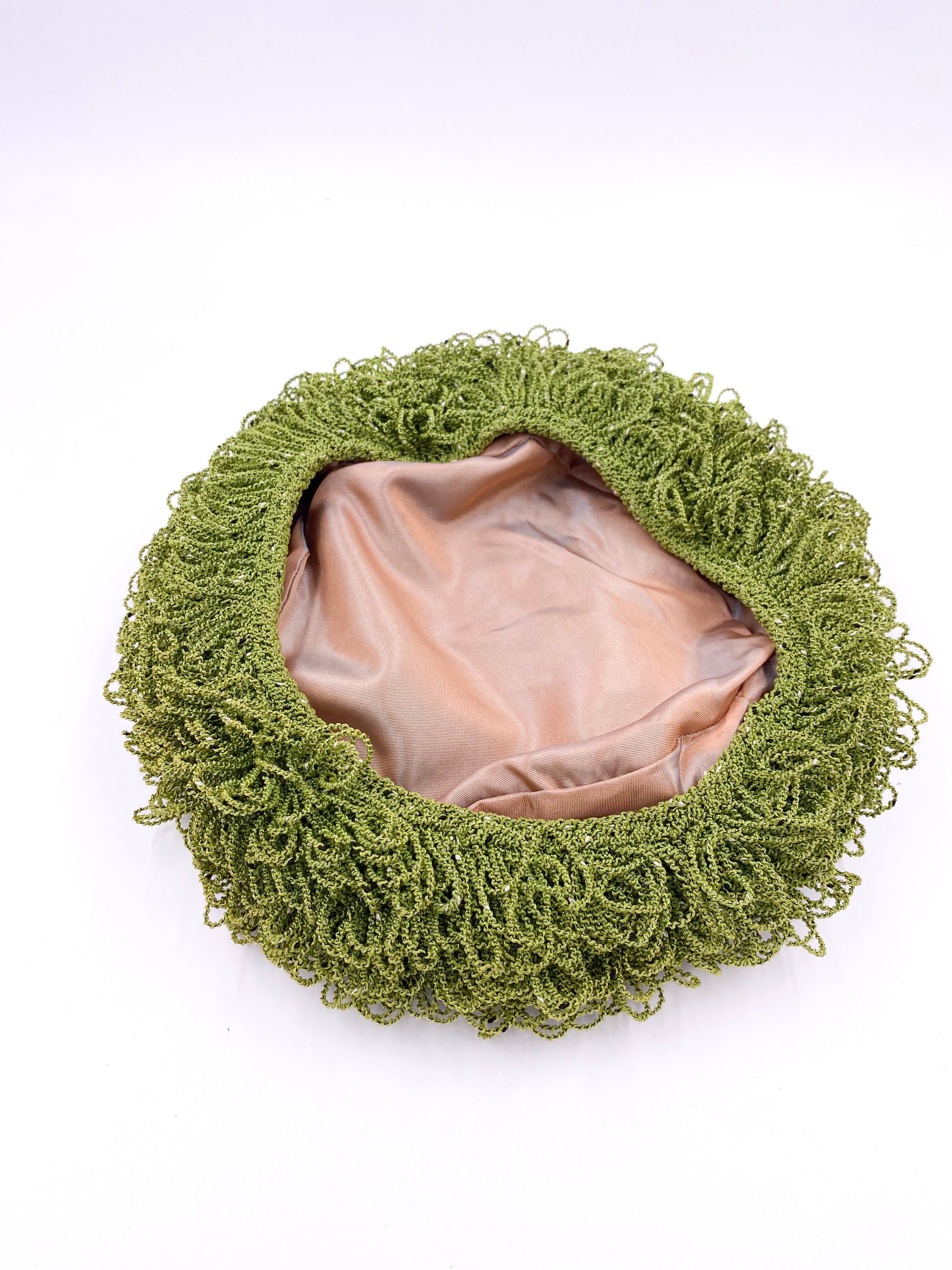 Vintage Green Carpet Hat - The Kit Vintage