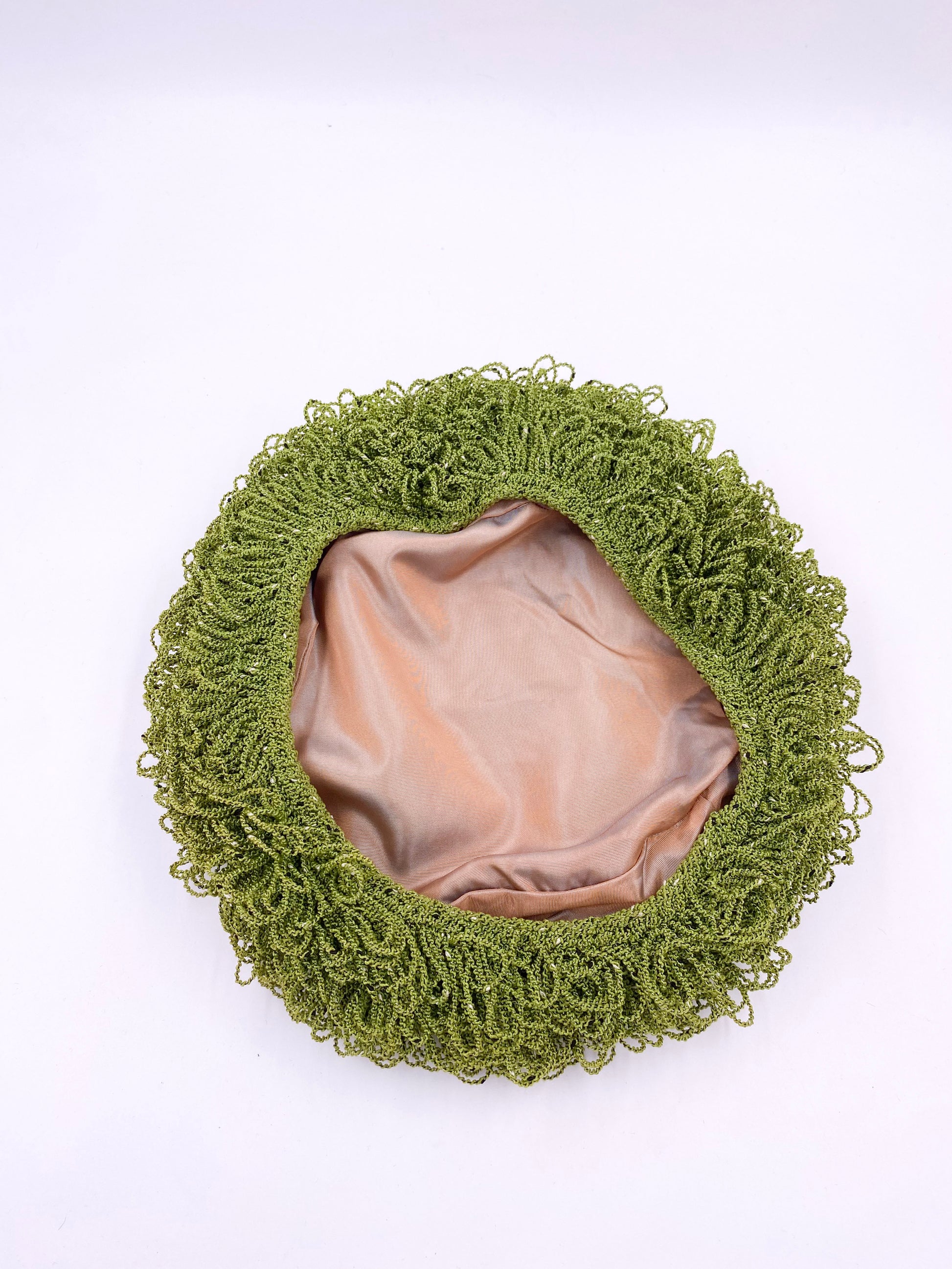 Vintage Green Carpet Hat - The Kit Vintage
