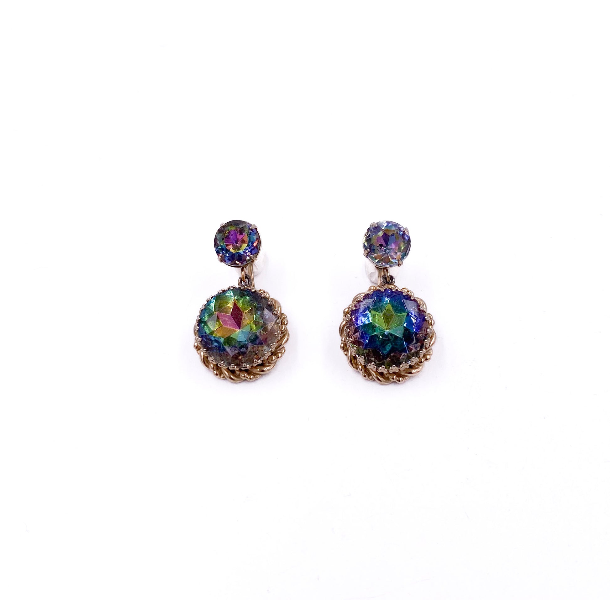 Schiaparelli Watermelon Stone Earrings - The Kit Vintage