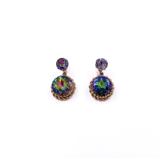 Schiaparelli Watermelon Stone Earrings - The Kit Vintage