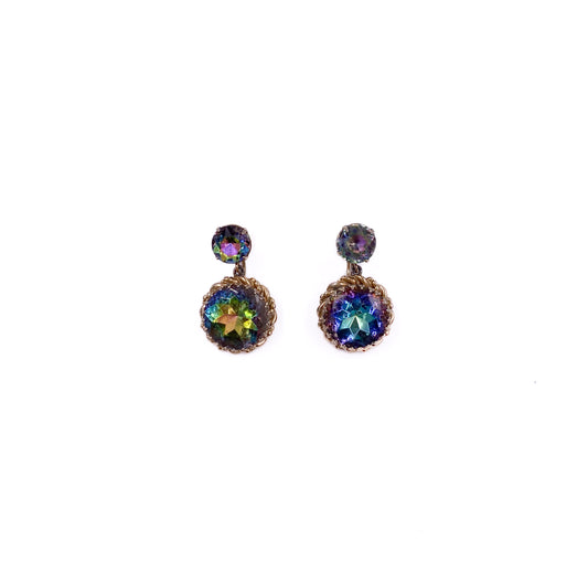 Schiaparelli Watermelon Stone Earrings - The Kit Vintage