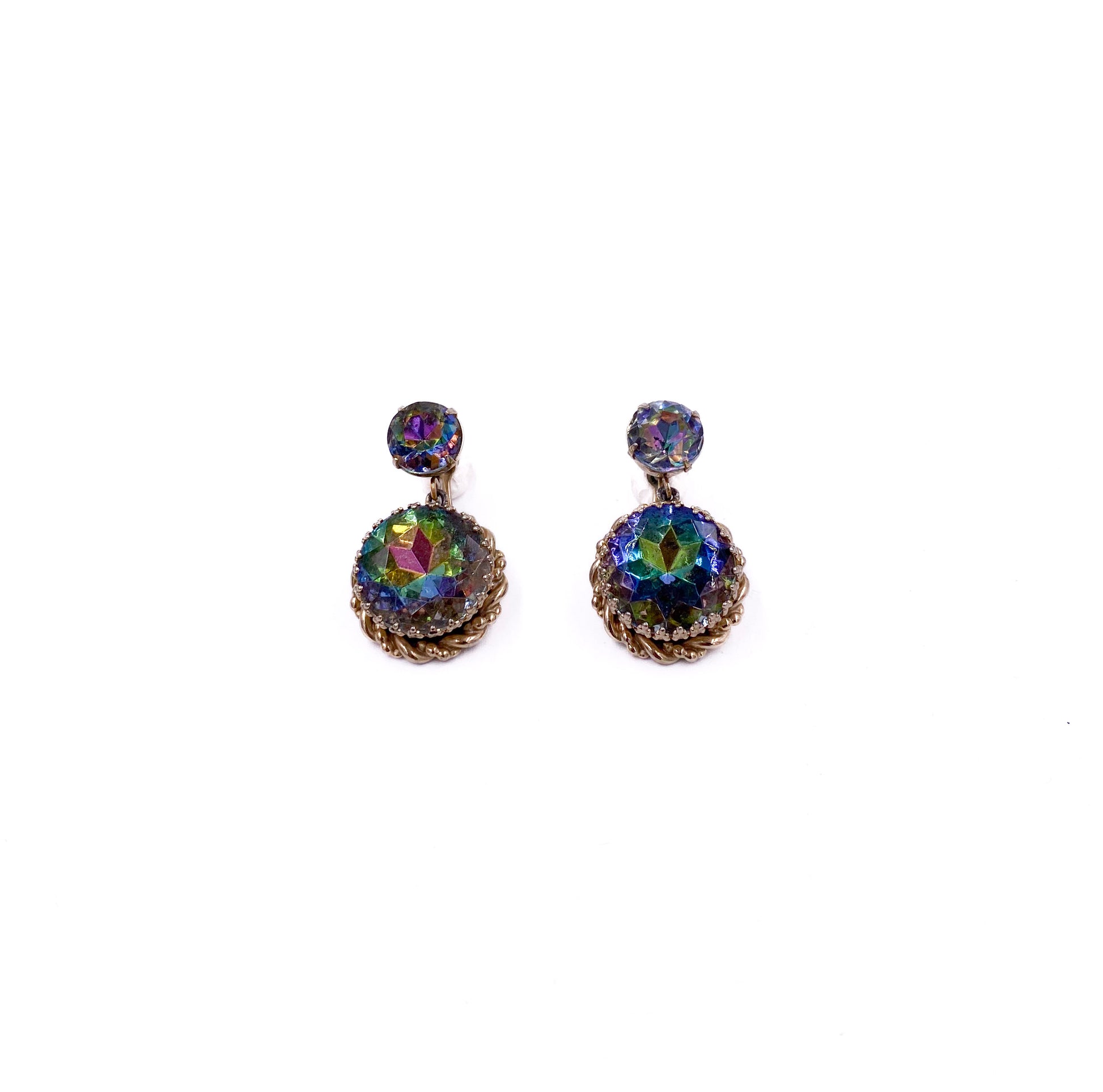 Schiaparelli Watermelon Stone Earrings - The Kit Vintage