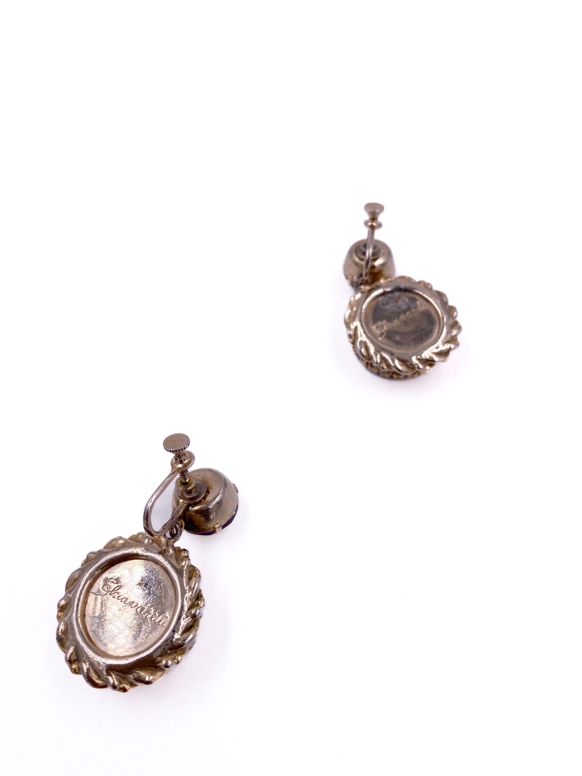 Schiaparelli Watermelon Stone Earrings - The Kit Vintage
