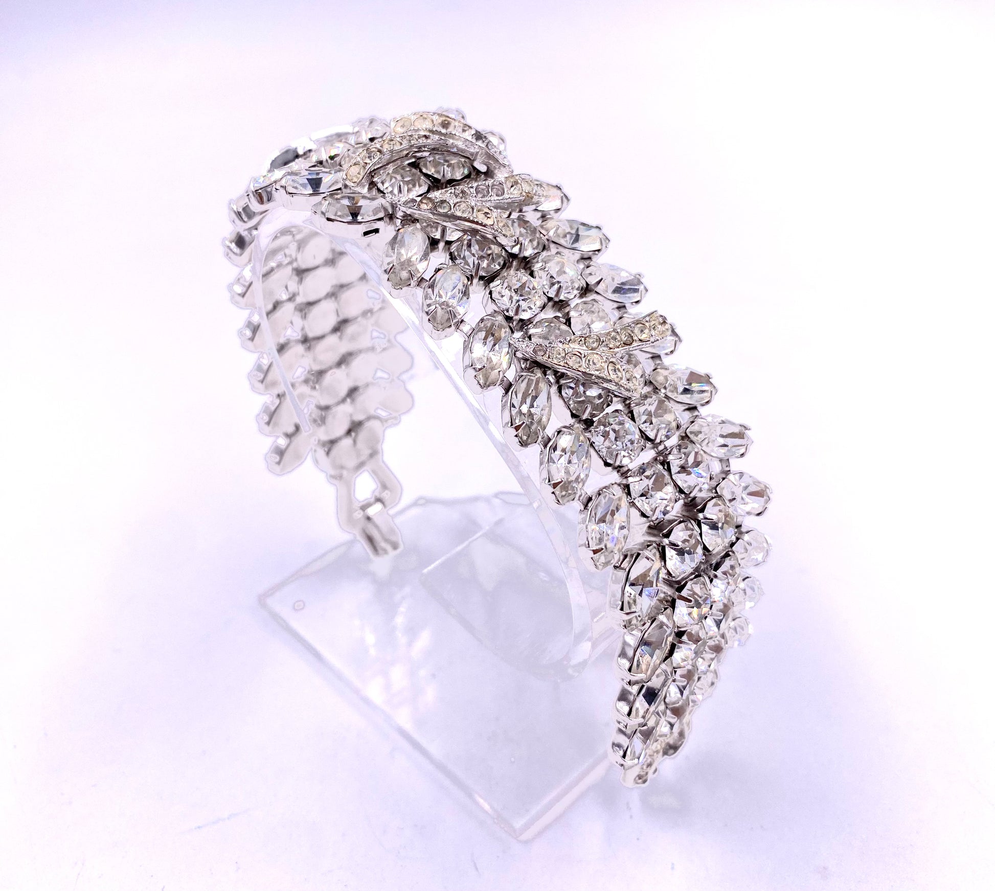 Weiss Large Rhinestone Bracelet - The Kit Vintage