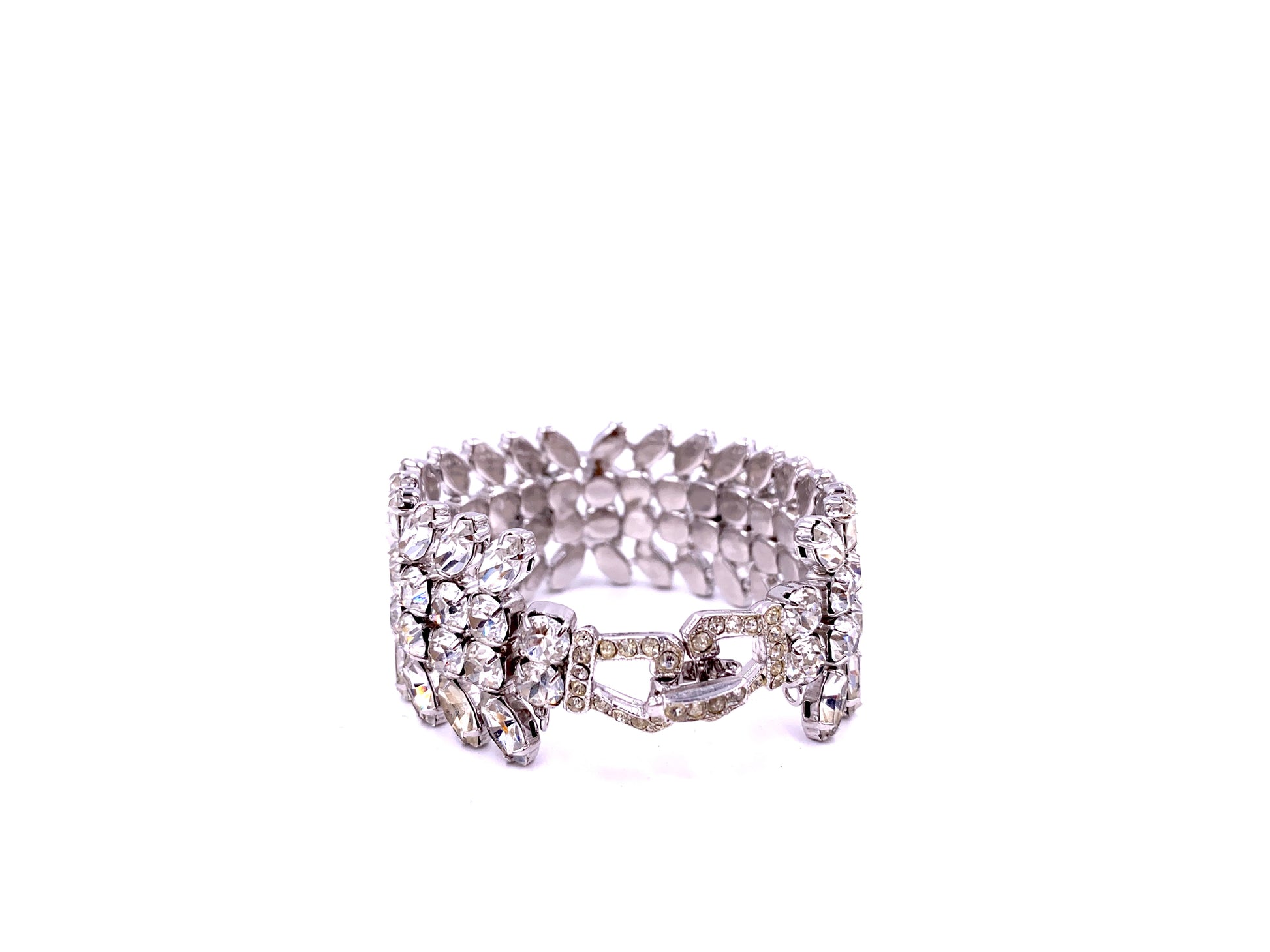 Weiss Large Rhinestone Bracelet - The Kit Vintage