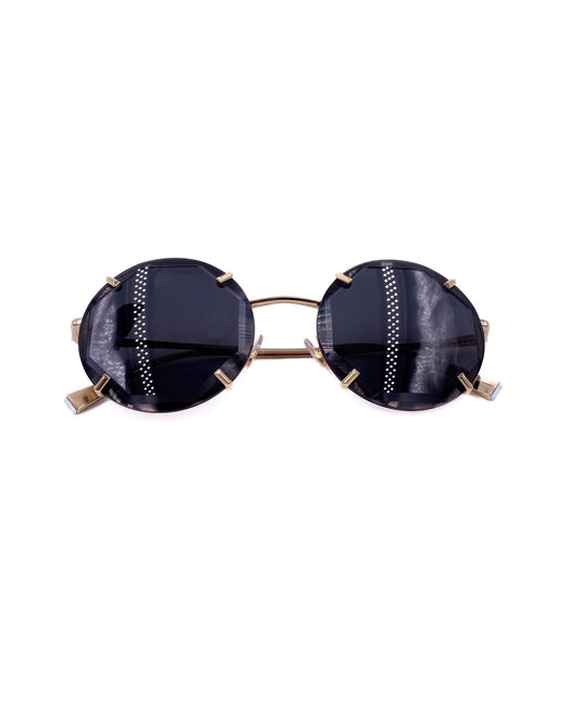 Tiffany & Co. 2023 Round Sunglasses with Gold Metal Rim - The Kit Vintage