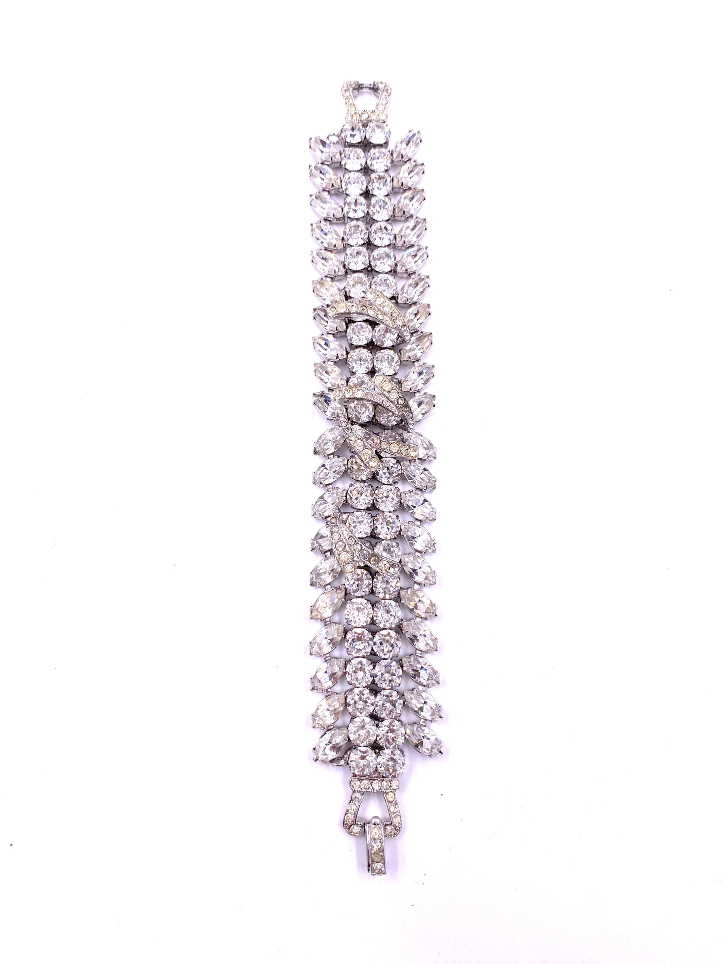Weiss Large Rhinestone Bracelet