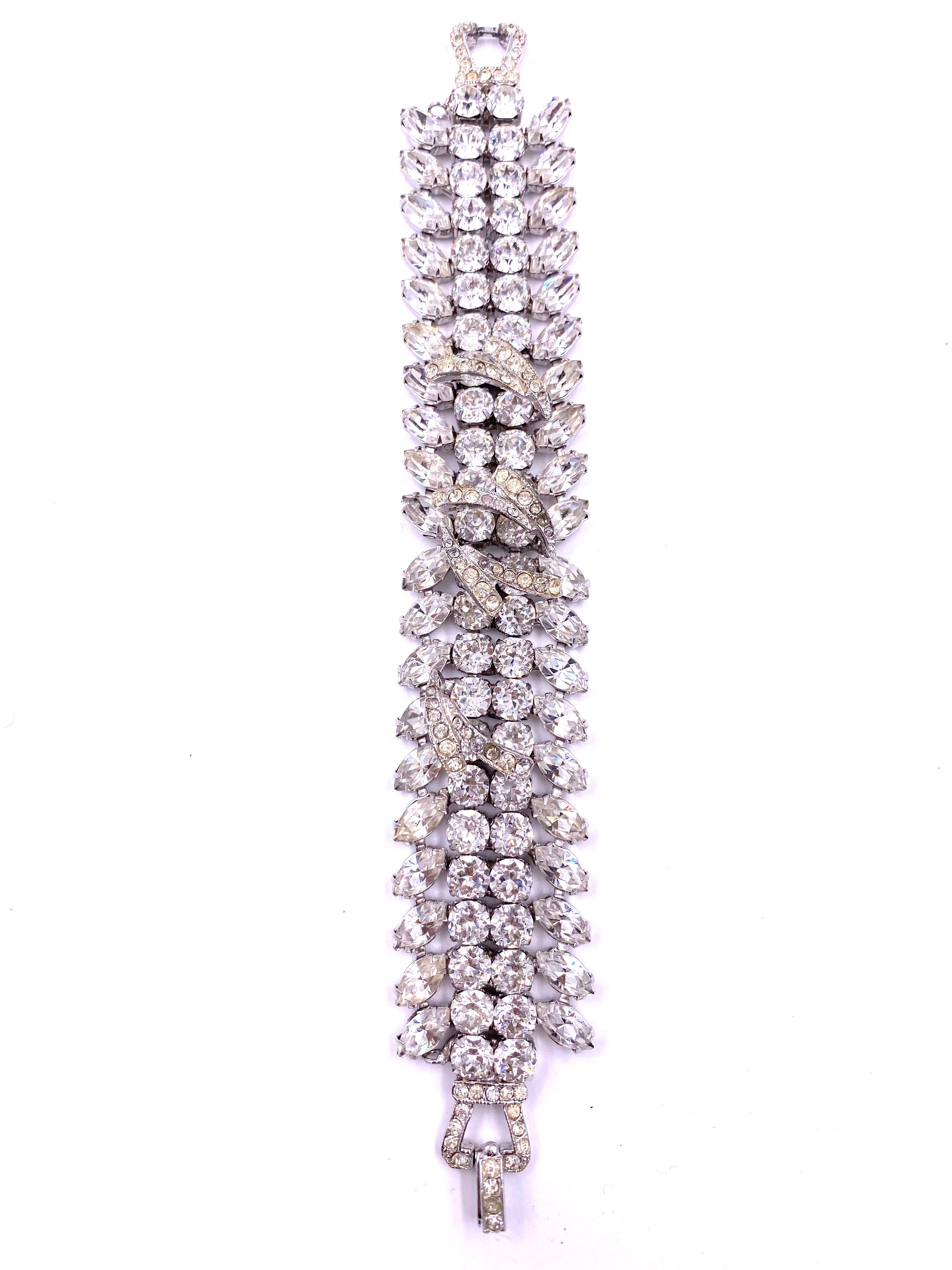 Weiss Large Rhinestone Bracelet - The Kit Vintage