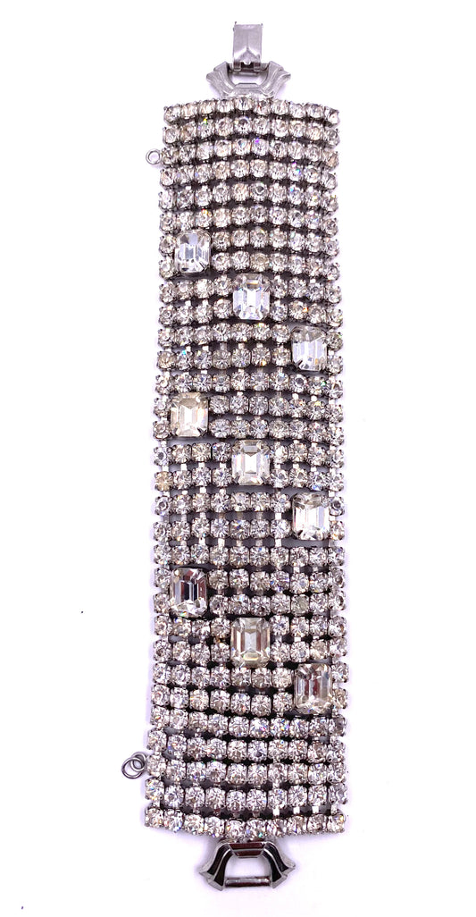 Weiss XL Rhinestone Bracelet - The Kit Vintage