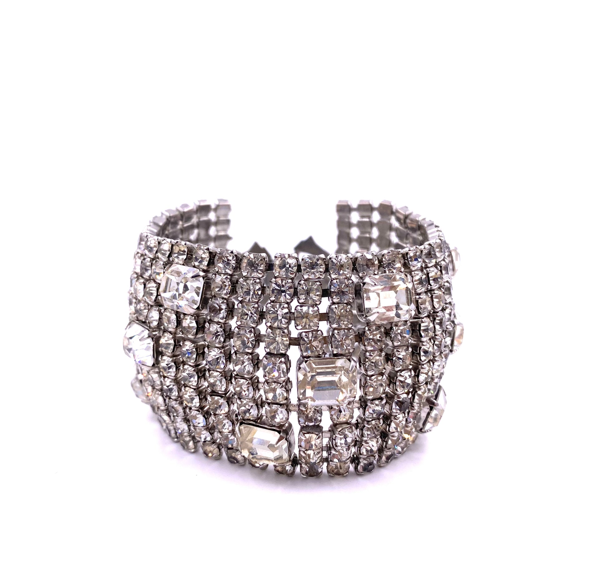 Weiss XL Rhinestone Bracelet - The Kit Vintage