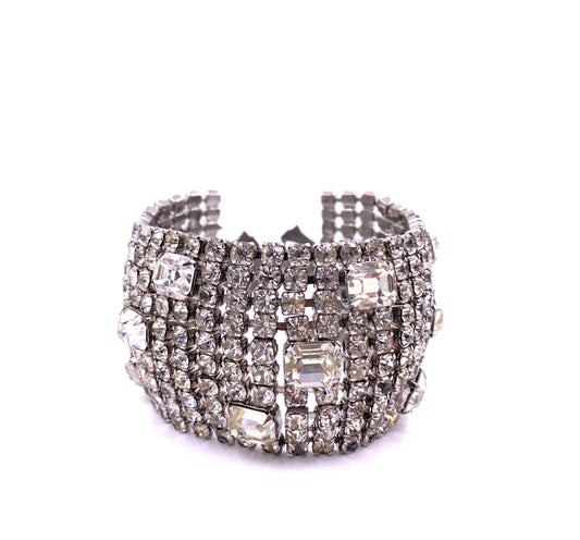 Weiss XL Rhinestone Bracelet - The Kit Vintage