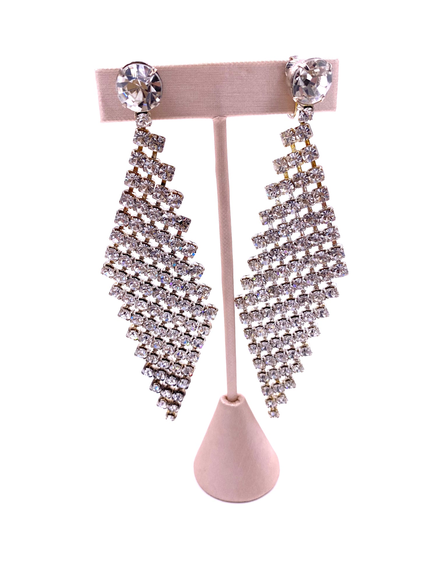 Triangular crystal Drop Earring
