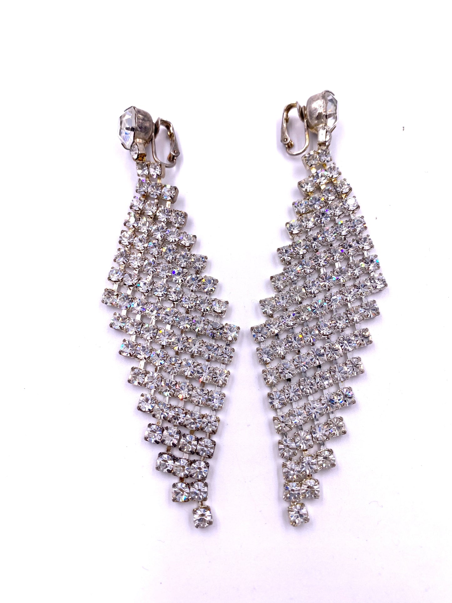 Triangular crystal Drop Earring