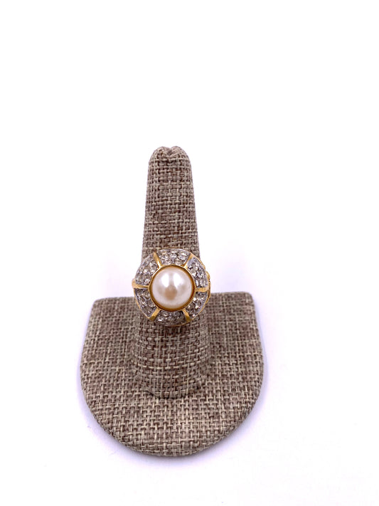 Pearl Dome Cocktail Ring - The Kit Vintage
