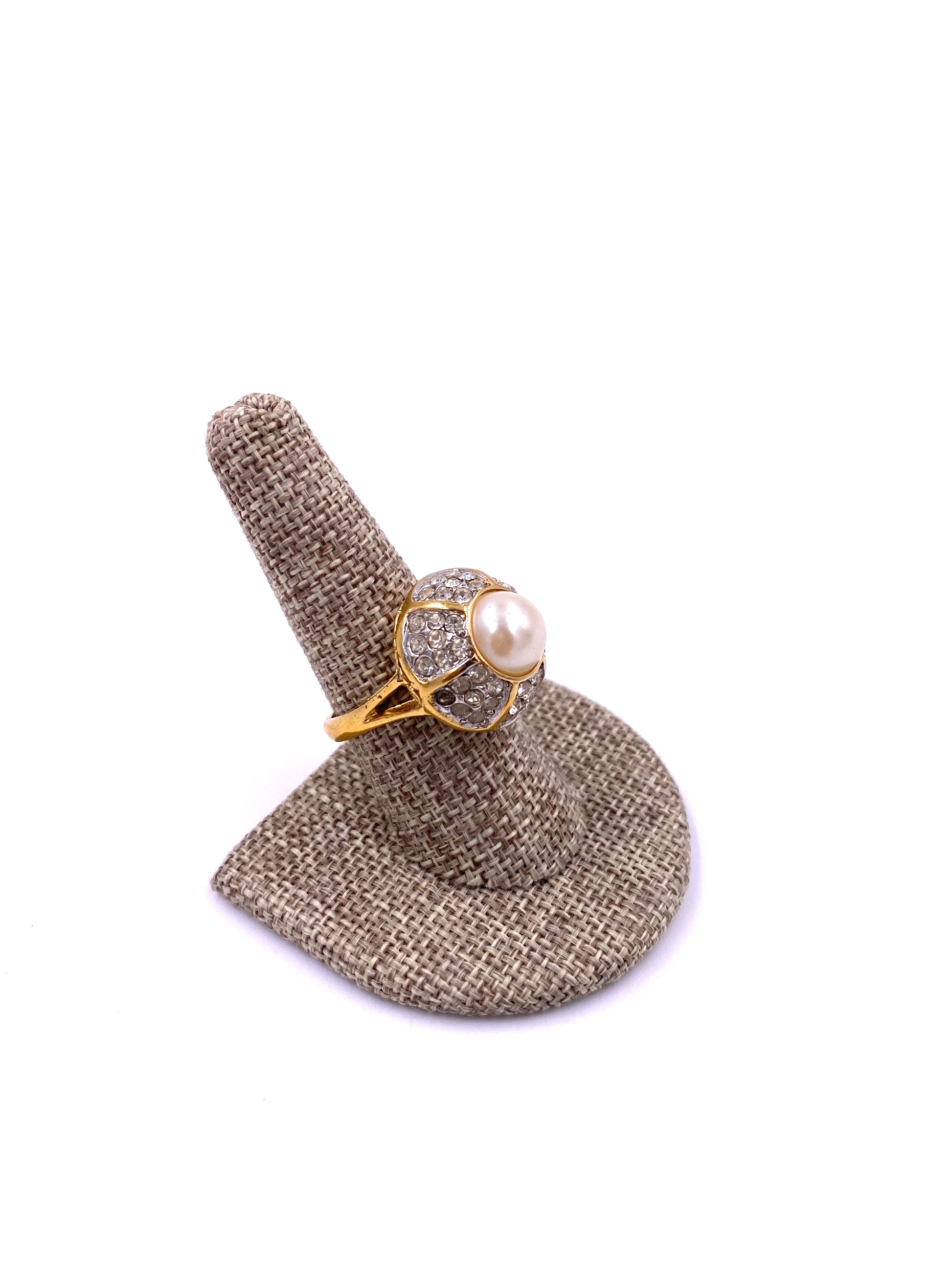 Pearl Dome Cocktail Ring - The Kit Vintage