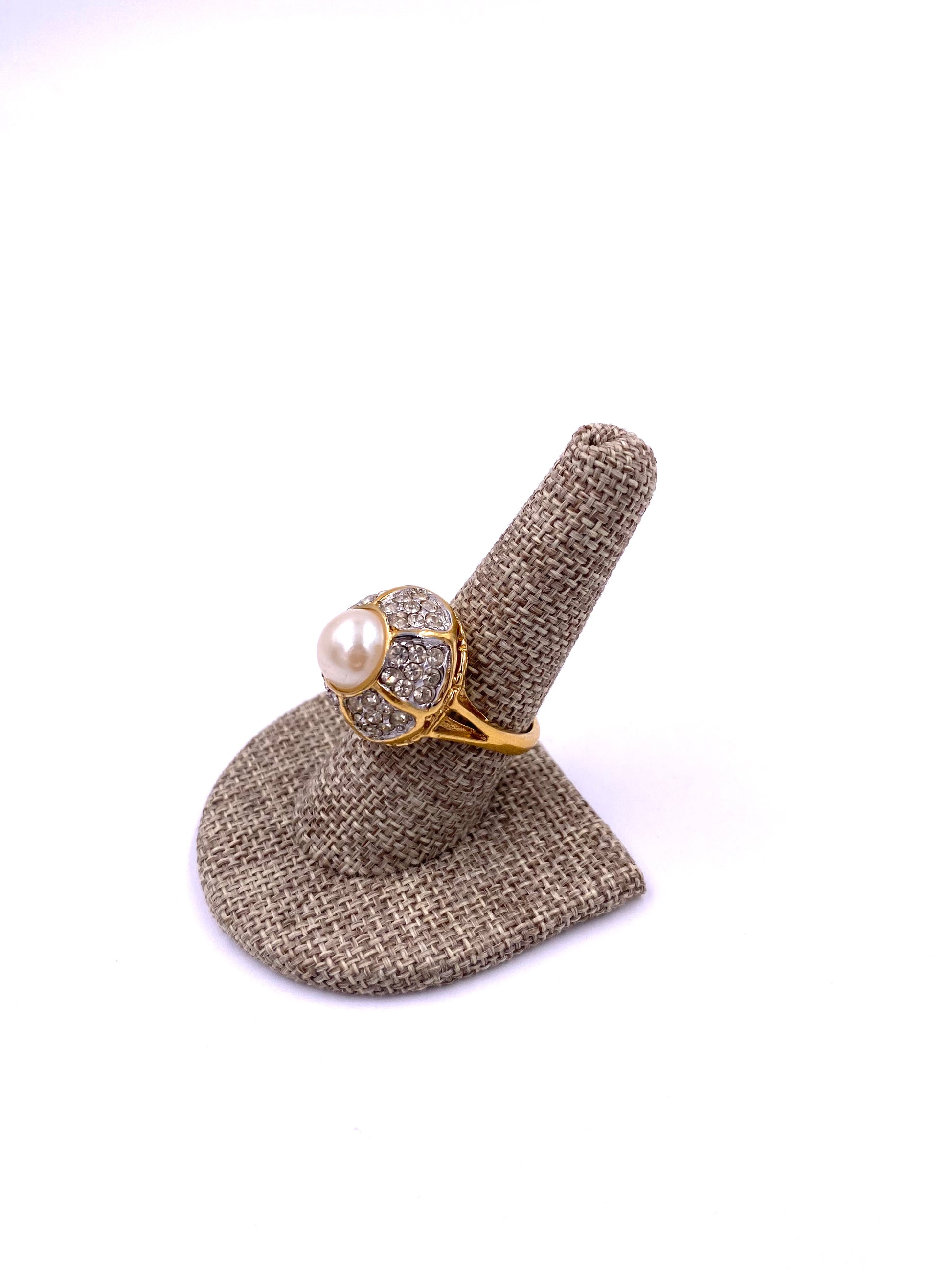 Pearl Dome Cocktail Ring - The Kit Vintage